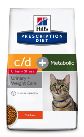 Hills PRESCRIPTION DIET c/d Urinary Stress + Metabolic mit Huhn 8kg f&uuml;r Katzen