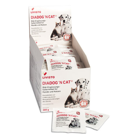 DiaDog&acute;N Cat&reg; 20 Kautabletten Probiotikum f&uuml;r Hunde und Katzen