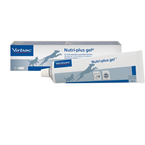 Virbac Nutri-plus gel&reg; 120 g  f&uuml;r Hunde und Katzen begrenztes MHD!!!