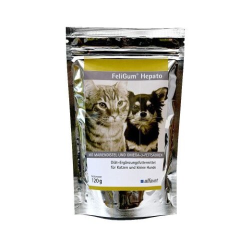 Alfavet FeliGum&reg; Hepato 120g Erg&auml;nzungsfuttermittel f&uuml;r Katzen &amp; kleine Hunde begrenztes MHD!!!