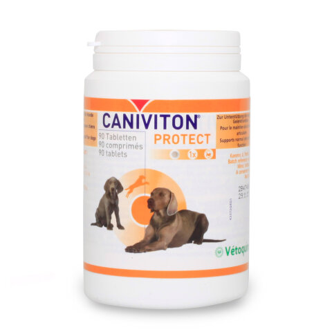 Vetoquinol CANIVITON protect 90 Tabletten Di&auml;t-Erg&auml;nzungsfuttermittel f&uuml;r Hunde und Katzen begrenztes MHD!!!