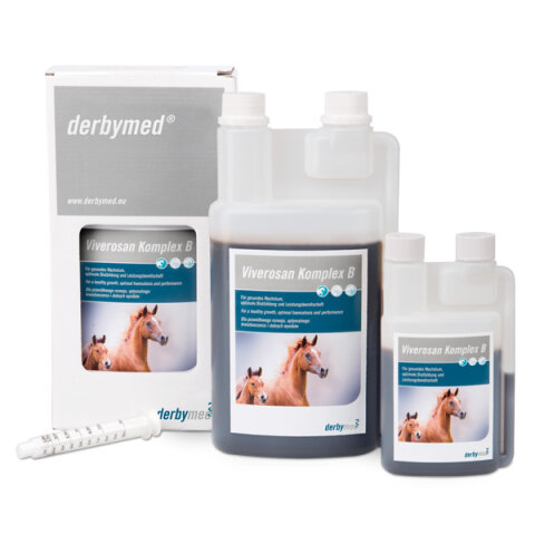derbymed VIVEROSAN KOMPLEX B f&uuml;r Pferde Flasche 1000 ml begrenztes MHD!!!