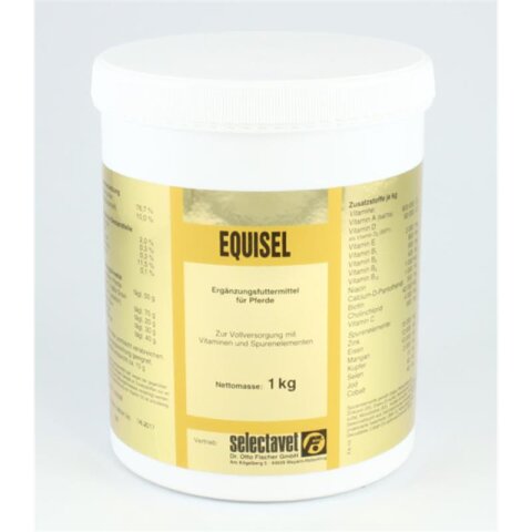 Selectavet Equisel 1kg Erg&auml;nzungsfuttermittel f&uuml;r Pferde begrenztes MHD!!!