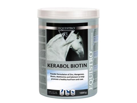EQUISTRO KERABOL BIOTIN 1000g Erg&auml;nzungsfuttermittel f&uuml;r Pferde begrenztes MHD!!!