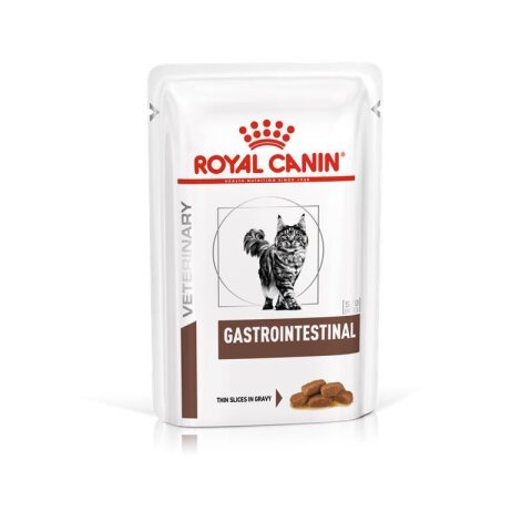 Royal Canin GASTROINTESTINAL Feine St&uuml;ckchen in So&szlig;e Frischebeutel 12 x 85g f&uuml;r Katzen