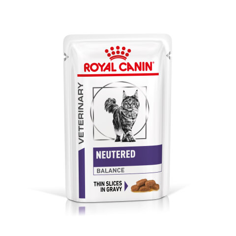 Royal Canin NEUTERED BALANCE Feine St&uuml;ckchen in So&szlig;e 12 x 85g Frischebeutel f&uuml;r Katzen