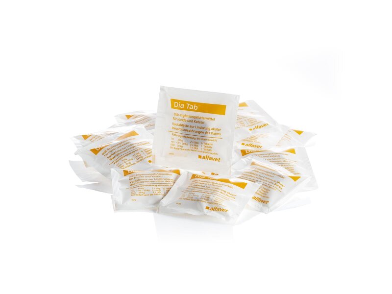 Alfavet Dia Tab® 20 Kautabletten Reisegröße Probiotikum für Hunde und