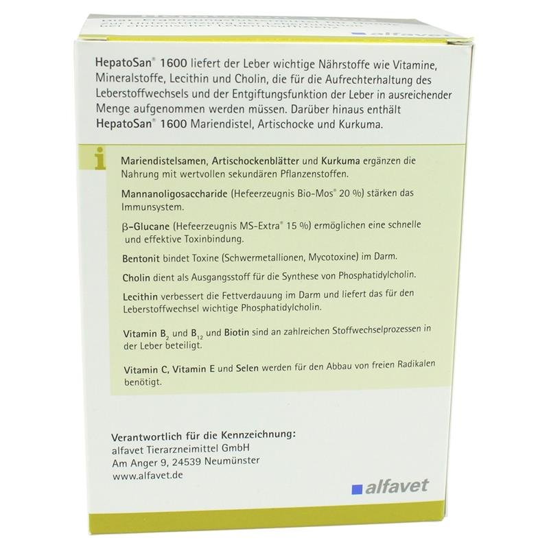 Alfavet HepatoSan® 1600 120 Tabletten Ergänzungsfuttermittel für Hund
